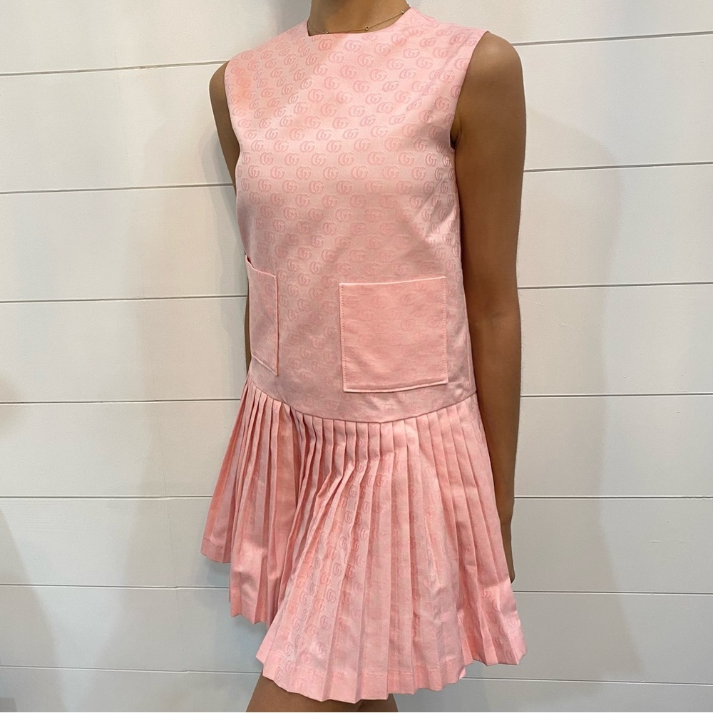 Gucci Monogram Pleated dress